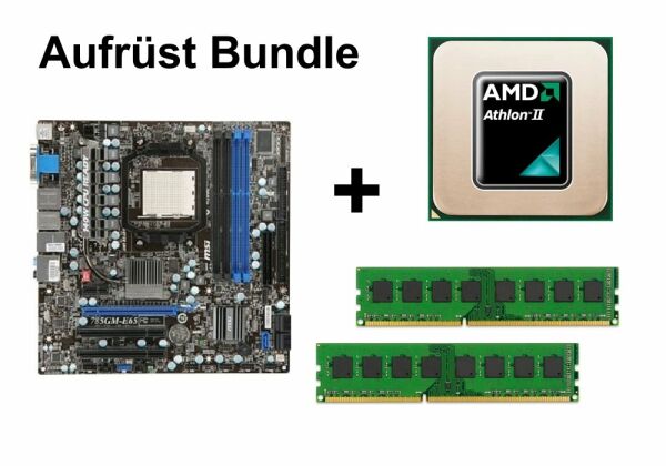 Aufrüst Bundle - MSI 785GM-E65 + Athlon II X2 260 + 4GB RAM #134400